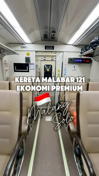 REVIEW KERETA API MALABAR 121 KELAS EKONOMI PREMIUM JURUSAN MALANG KE SOLO #keretaapi