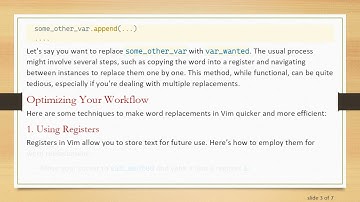 The Fastest Way to Replace Words in Vim