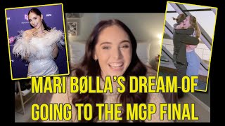 Interview with Mari Bølla (MGP Semi Final 3 - Norway Eurovision 2022)