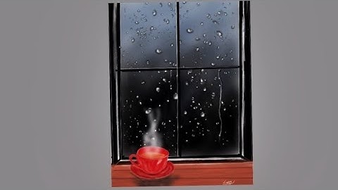 How to draw  Rain Drops on Window  - Autodesk Sketchbook tutorial / #digitalart