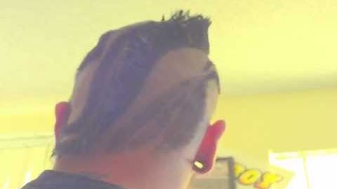 Hair Design - Indian Feathers/Zig Zag Mohawk