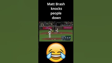 Matt Brash knocks people down..........