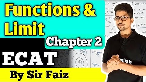 Functions and limit chapter 2 class 12 New mathematic book | ECAT full chapter functions and limit