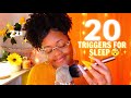 Asmr 20 triggers to help you sleep  1 hour  old school triggers 