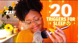 ASMR 20 TRIGGERS TO HELP YOU SLEEP ~ 1 HOUR ♡😴✨ (OLD SCHOOL TRIGGERS 💤✨)