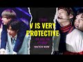 V of bts is very protective of his jin hyung