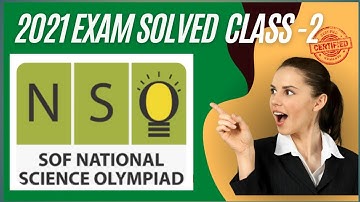 SOF NSO Class 2 | SOF NSO Exam 2021 Answer Keys|SOF NSO 2021 Paper Solved