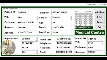 How to Create Hospital Appointment Booking System in Excel VBA - Part 2 of 2