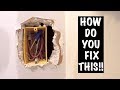 HOW TO REPAIR OVERCUT ELECTRICAL BOX (DRYWALL)