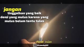 Story wa versi tidurlah sayangku