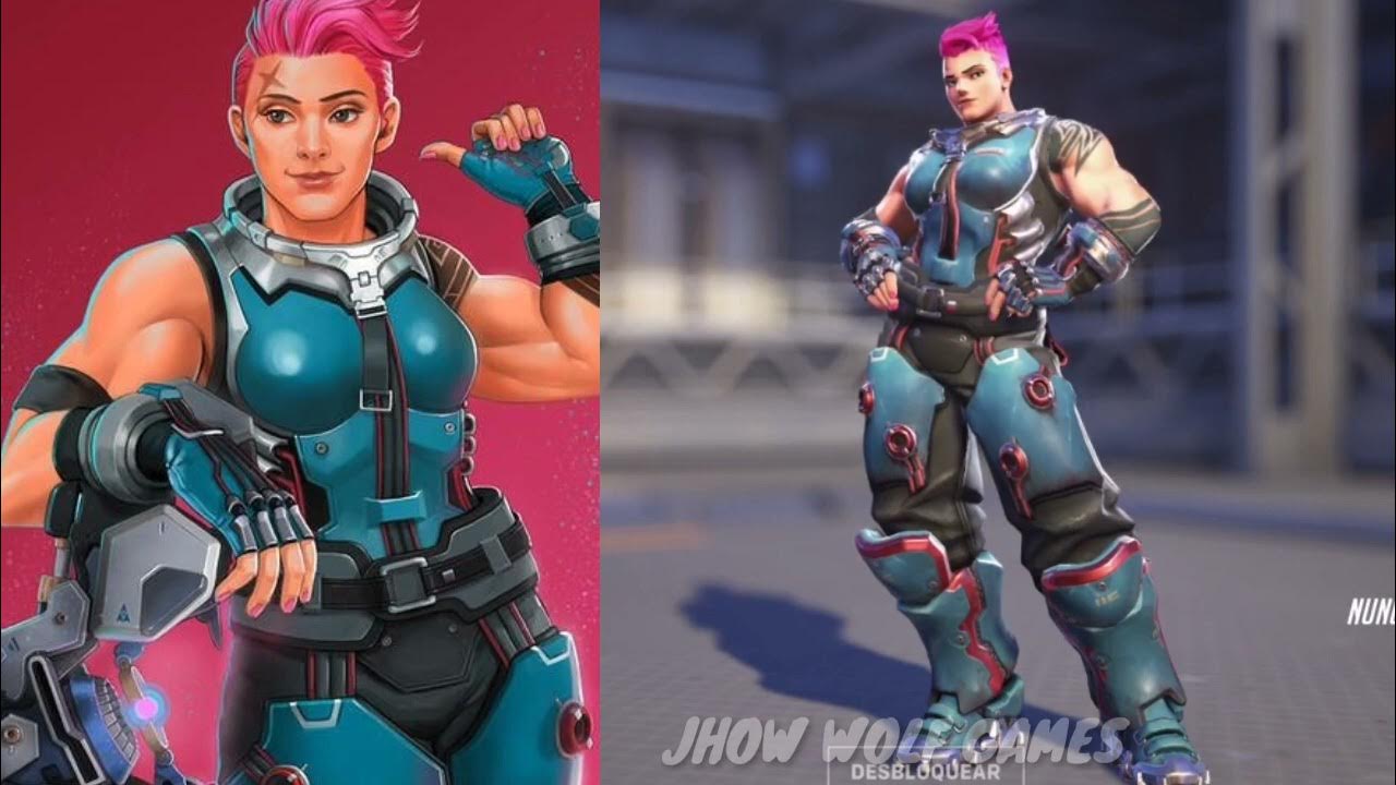 Zarya, personagem do jogo Overwatch. Fonte