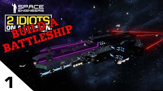 Space Engineers Tutorial - How To Build a Battleship #1 - Large Ship Design