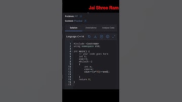 FIT CODECHEF practice problem solution in #cpp #codechefsolution #coding #java #shortsvideo #shorts