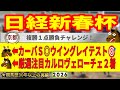 日経新春杯2026競馬予想🔥9連続G1的中男の本命馬は！？