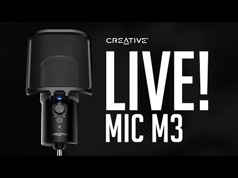 Creative Live! Mic M3 USB Microphone with Dual Polar Pattern and Real-time Mic-monitoring