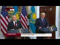 Нурсултан Назарбаев и Дональд Трамп провели переговоры в Белом доме