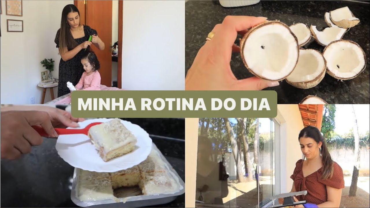 Escovei meu cabelo| bolo de coco molhadinho| limpei o quartinho de bagunça e mais | LAIS VELOSO