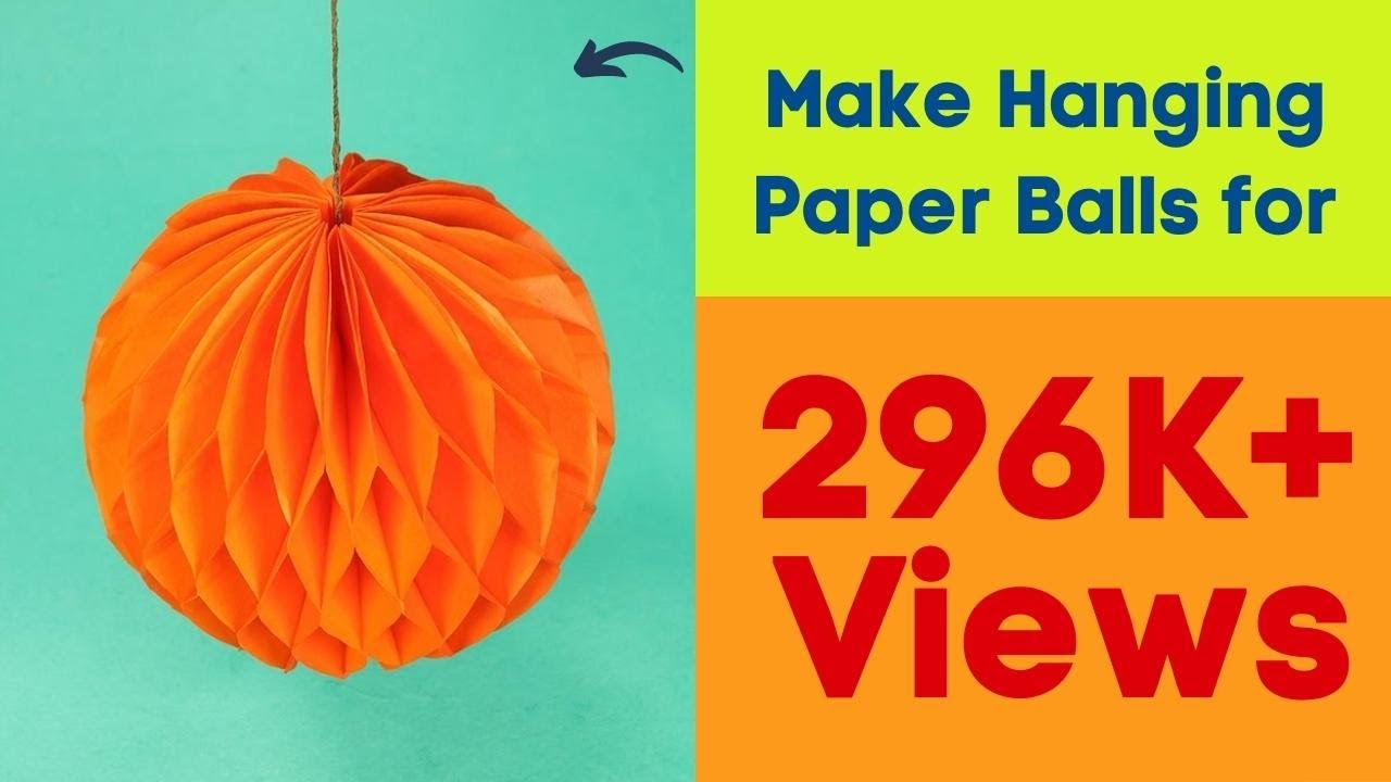 Honeycomb Paper Balls Craft How To Make Hanging Paper Balls For