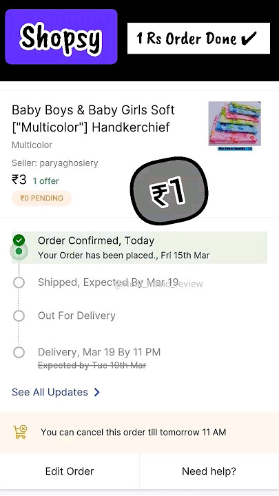 लूट लो 🎊 Shopsy 1 Rs Sale Live Order Confirm ✅️ Shopsy Jhatpat deals - ₹1 products #shopsy