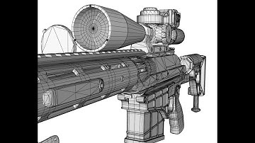Blender 3D modeling kar 98 sniper rifle 3D modeling #unity3d #blender3d #unrealengine #3dsniper