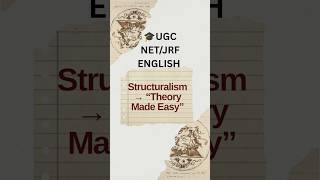 🔖Structuralism THEORY #ugcnet2025 #literarytheory #shortsfeed