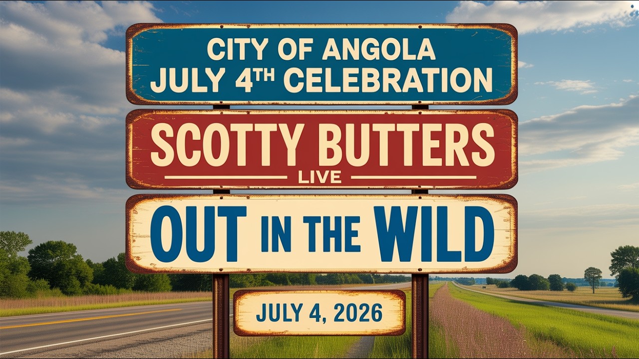 🎆 You're Invited to Angola's 4th of July Celebration!  | Out in the Wild | Scotty Butters LIVE
