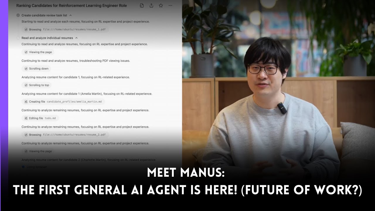 MEET MANUS: The First General AI Agent is HERE! (Future of Work?) 🤖🤯 ...