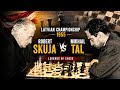 Vintage Chess Battle |Mikhail Tal vs Robert Skuja | Latvian Championship 1955