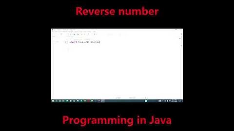 Reverse number program example Java programming #shorts#codingexperiment