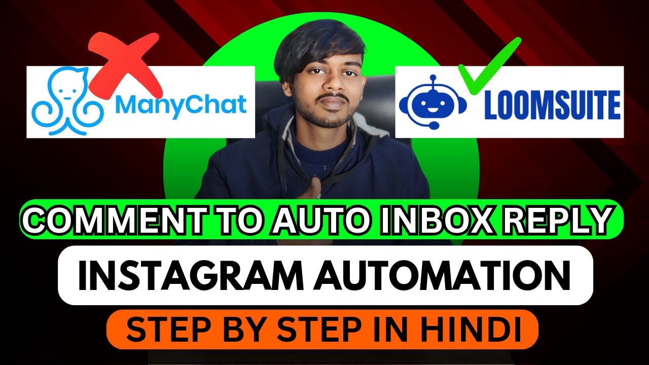 "Hindi Tutorial" Instagram Auto Comment to Inbox Message - Step by step ...