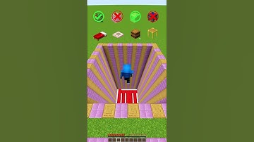 MINECRAFT : FALL DAMAGE VS BLOCK