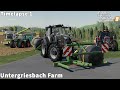 Making Silage Clover Bales, Barley Harvesting│Untergriesbach│FS 19│Timelapse#1