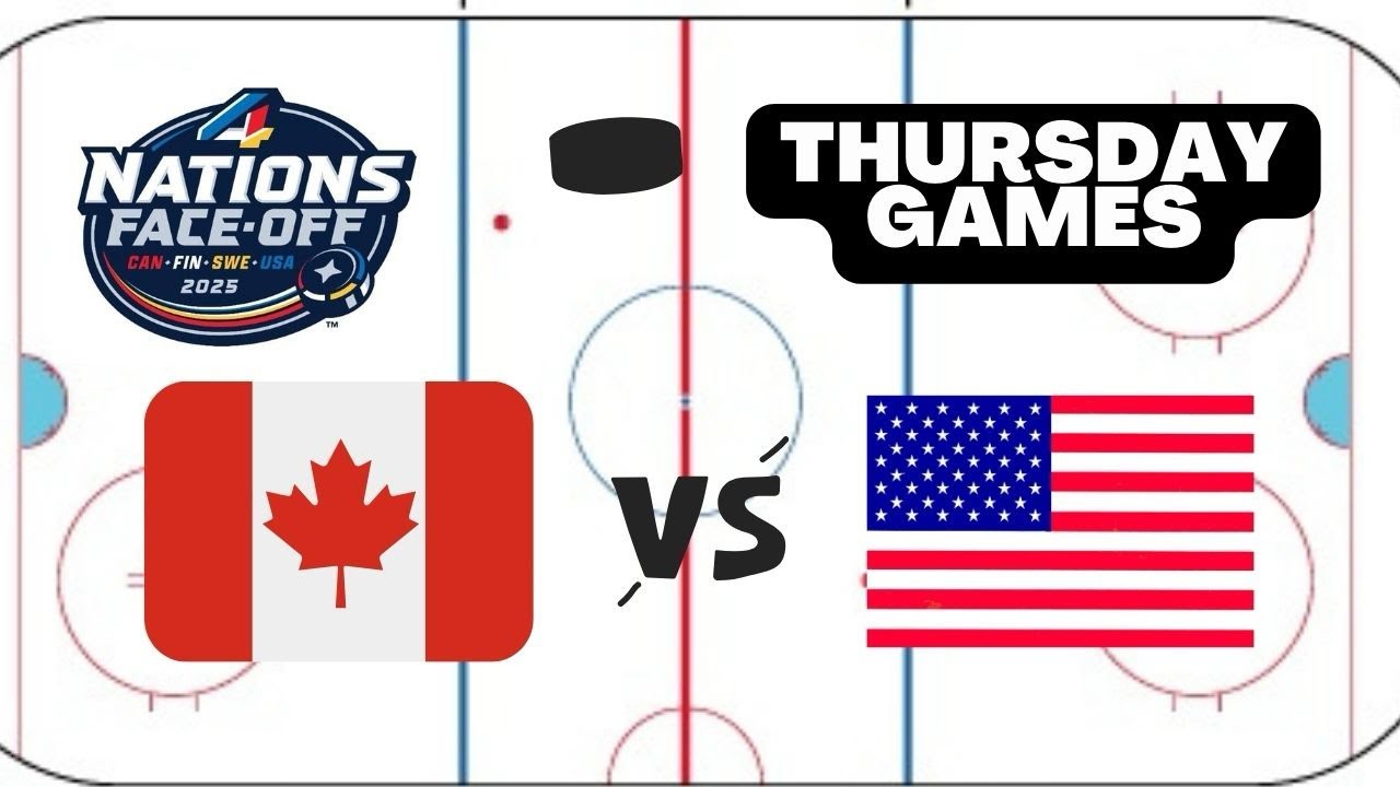 NHL 4 Nations Faceoff FINALS Predictions Today! Canada Vs USA | Free ...
