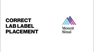 MSH ED | Correct Lab Label Placement