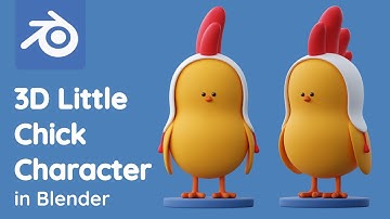 3D Chick Character Modeling | Blender Tutorial for Beginners [RealTime]