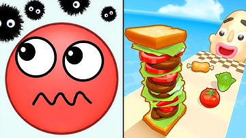 Hide Ball Vs Sandwich Runner - Satisfying Asmr Mobile Game Android Ios Video Game