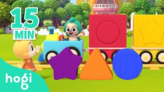 colorful shapes songs15 minlearn colors for kids compilation 3d kidshogi pinkfong