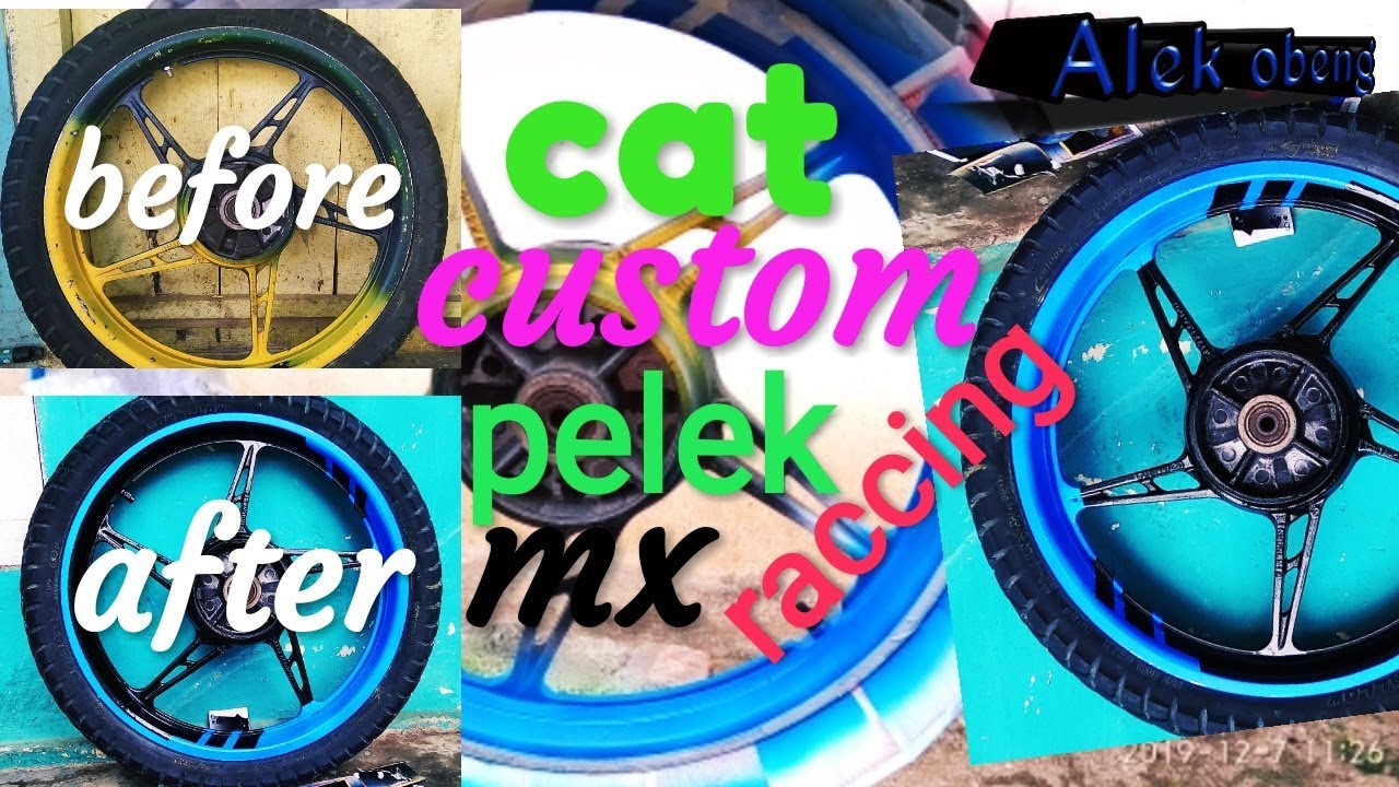  CAT  velg  motor  2 warna motif CUSTOM MX racing Alek 