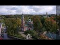 Limbazhi. The history of the Church of the Transfiguration from a bird&#39;s eye view.(Lemzal).Mavik-2