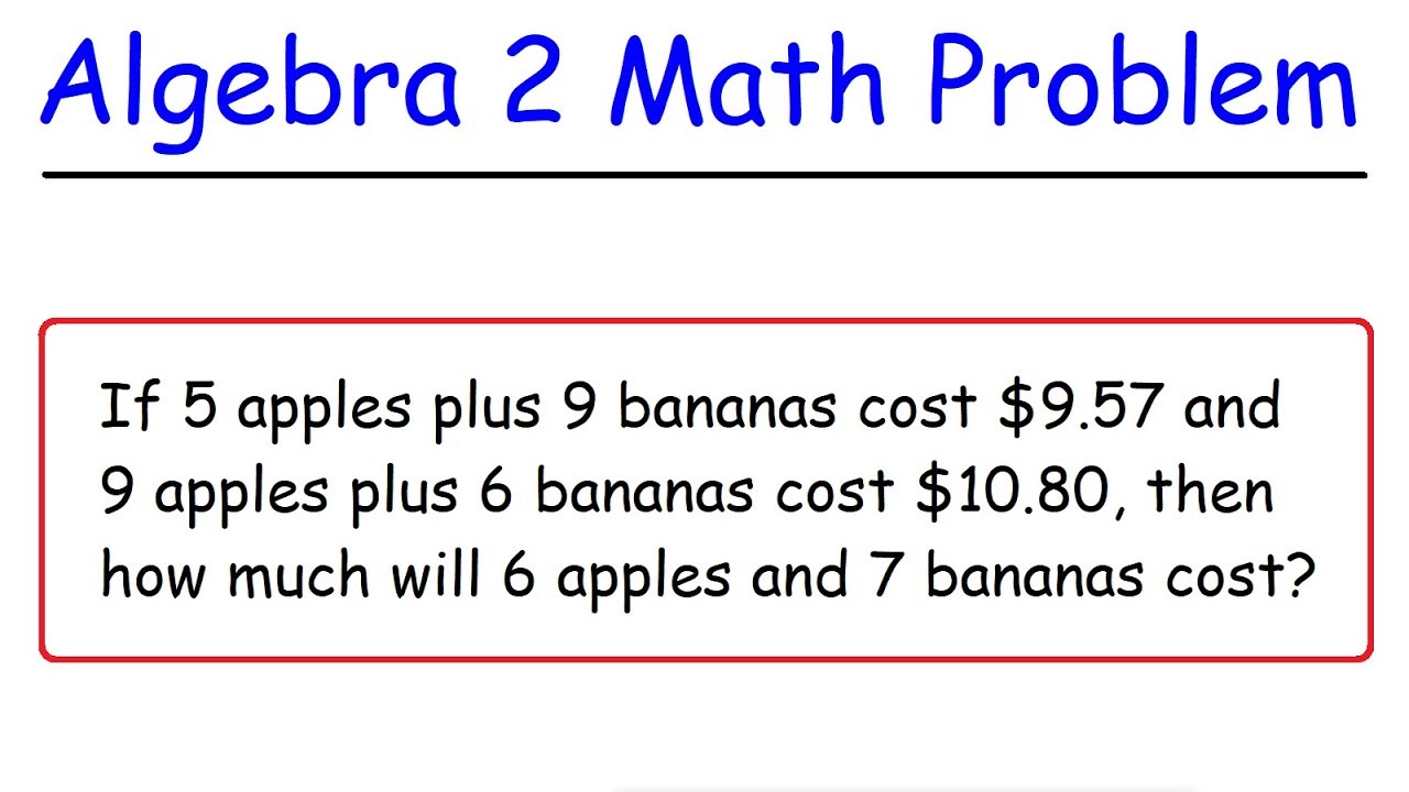 Math problem solver algebra 2