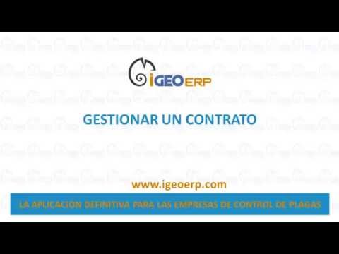 11 Gestiona un contrato - iGEO ERP Cloud Platform