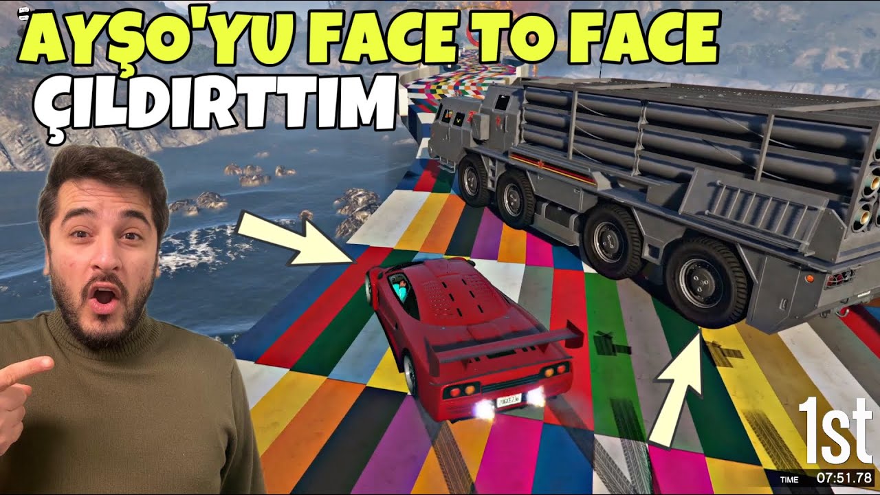 DENİZ ÜSTÜNDE FACE TO FACE YARIŞ YAPTIK, AYŞO ÇILDIRDI! -GTA 5 PLAYLIST