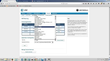 Configuring port forwarding on the Uverse NVG589 router for IP cameras