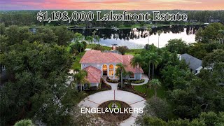 Luxury Lakefront Mediterranean Estate | Gated Home on Lake Hannah