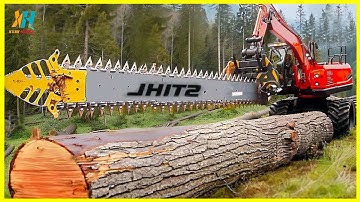 Máy cưa xích lớn nhất, nhanh nhất và cực kỳ nguy hiểm để cắt cây | Máy móc hạng nặng lớn nhất