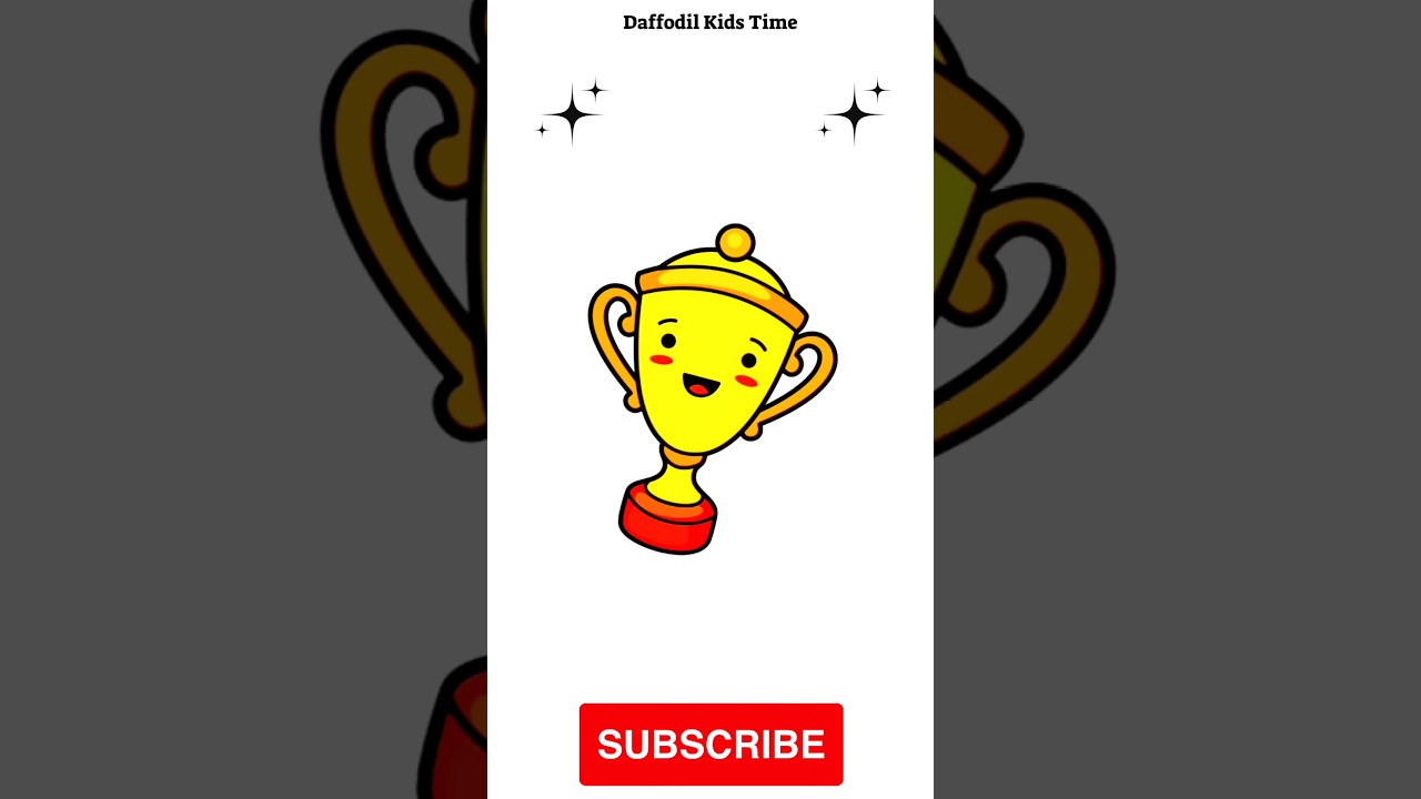 Cute Trophy Drawing | 