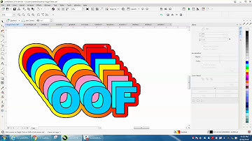 Corel Draw Tips & Tricks Off set letter in colors Part 4 fill tool
