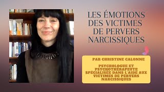 Les émotions des victimes de pervers narcissiques [ par Christine Calonne, psychologue ] 💔☣️💪