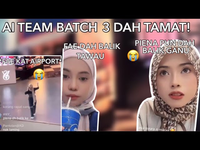 SEMUA DAH BALIK NEGERI MASING-MASING DAH! SEDIH AITEAM BATCH 3 DAH TAMAT! 😭 #aiteambatch3 class=