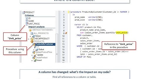 Find References to a Column in Oracle Database Code